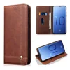 High Quality Crazy Horse Retro Pattern Leather Wallet Flip Cover Case with Card Holder for Samsung Galaxy S10 S9 S8 Plus