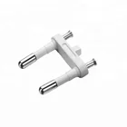 2 Pin Round European Plug Copper Electrical Pin Insert