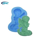 Lovely baby silicone fondant moulds ,sugar art molds, cake decorating Angel Form