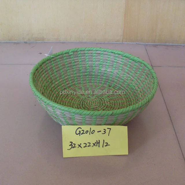 grass weaved baskets