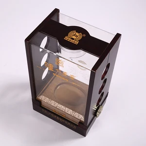 high quality acrylic wood wine gift box luxury wine packaging