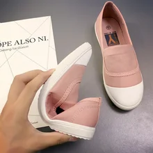 Women shoes 2018 new white canvas shoes female spring and summer white casual shoes woman students women sneakers