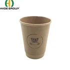 100% Biodegradable Airline Kraft Double Wall Coffee Paper Cup