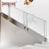 wall mounts metal steel banister rails/glass railing for stairs