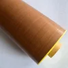 Heat resistant teflon tape adhesive backed teflon glass fabric packing tape