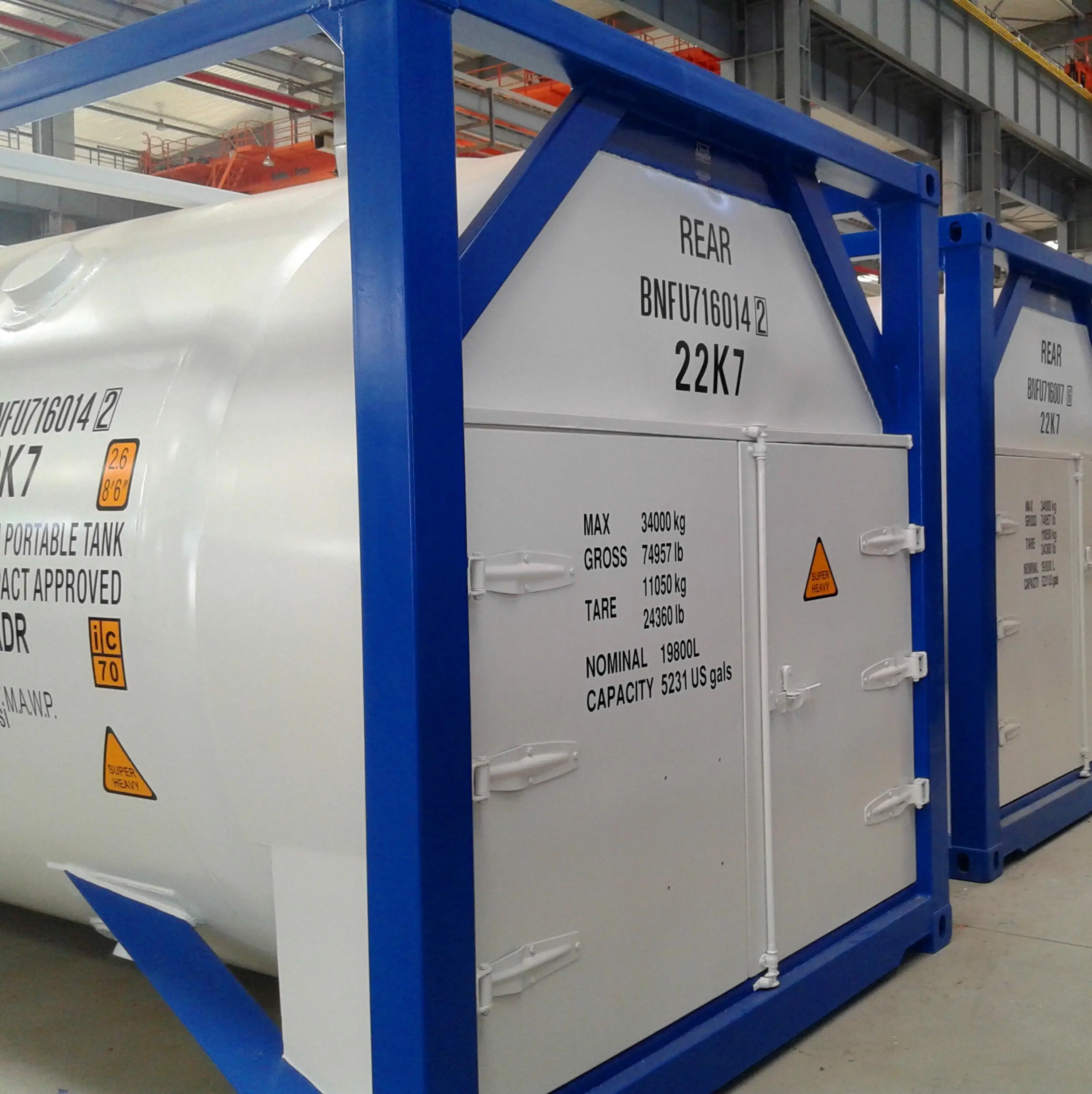 Factory Directly Supply 20 Feet T75 UN Protable ISO Tank Container Price
