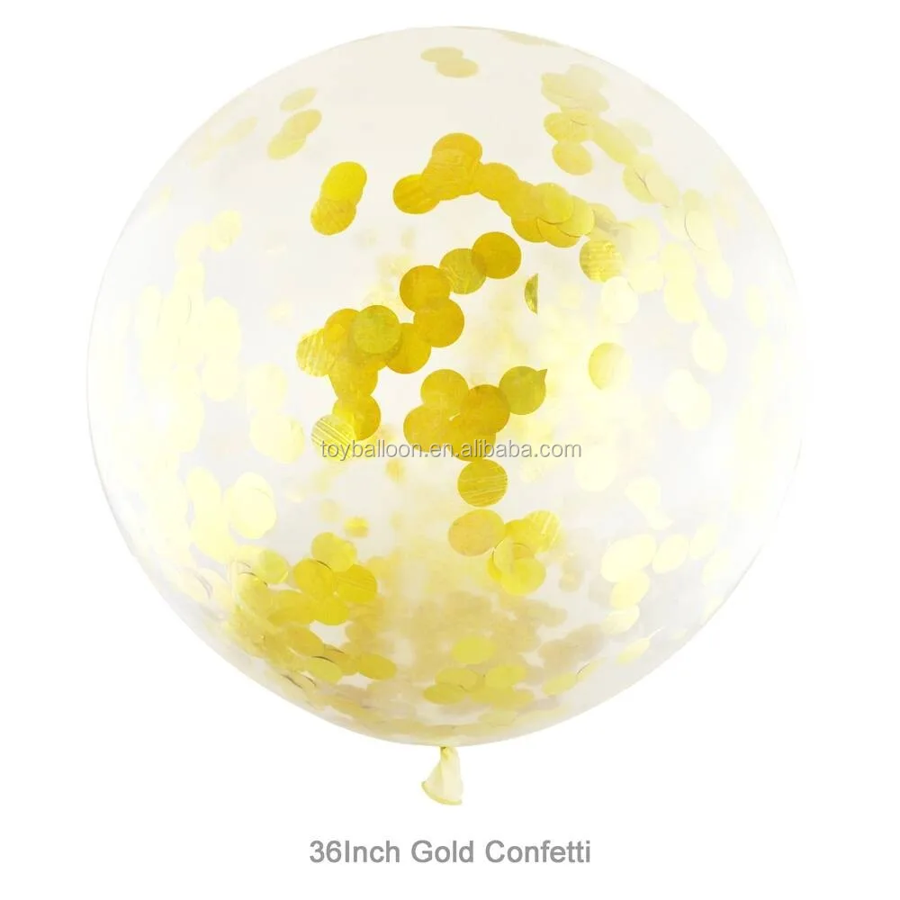 wholesale 12inch confetti balloon clean latex balloon for party