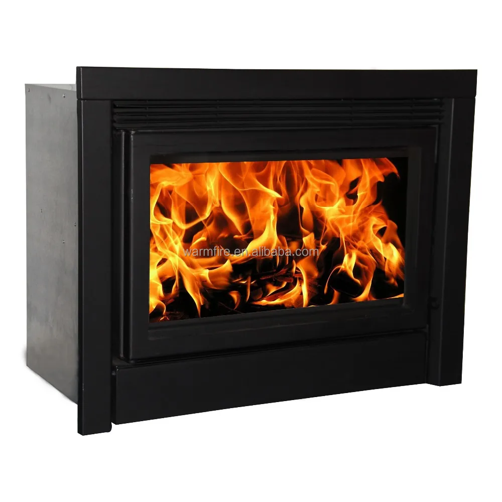 Big Power Indoor Insert Built Wood Long Burning Fireplace With