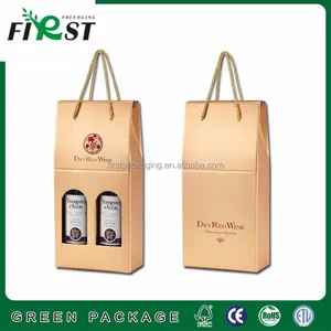high quality elegant wine packaging hard cardboard box with hot