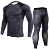 Men Compression Tights Cycling Base Layer Running Fitness Workout Gym Clothes Long Sports Pant Jersey Suit