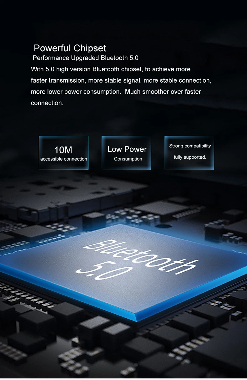 Guangzhou technology truly tws touch control ear phone blue tooth V5.0 water proof wireless earbuds - ANKUX.COM