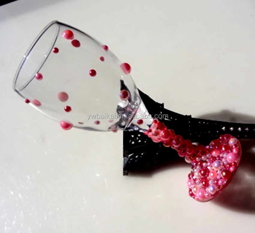 luxury high quality glass wine goblet with bling rhinestone, Any color 
luxury high quality glass wine goblet with bling rhinestone, Any color