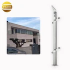Stainless steel structural glass staircase
