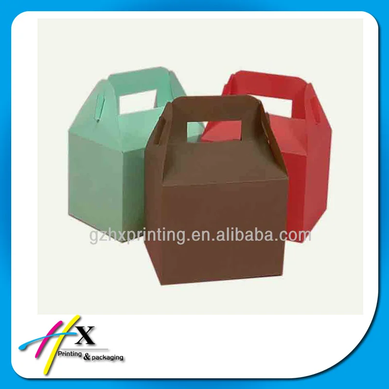 wholesale handmade cheap kraft paper flat folding gift box