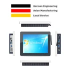 Fanless 10.4 inch touch screen desktop computer all in one industrial panel pc
