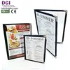 Hot sale card holder 4 page a4 menu cover