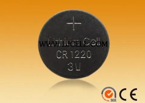 coin/ button battery CR1220 with 2 tabs for PCB