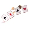 China Wholesale Brooch Custom Poker Brooch Pins Playing Card Women Brooches