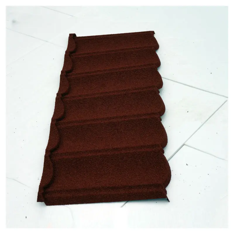 Brown color stone coated steel roof tiles / Steel roof tiles / Roof tiles
