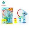 BO transparent blowing big bubble gun with LED lights and music and bubble solution