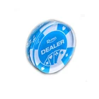 acrylic 80mm casino quality Dealer poker custom
