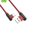 90 Degree 1M Type C Magnetic Cable USB C Type-C 2.4A Fast Data Charging Cable for Mobile phone