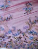 new arrival embroidered tulle fabric with stone for evening dress or wedding