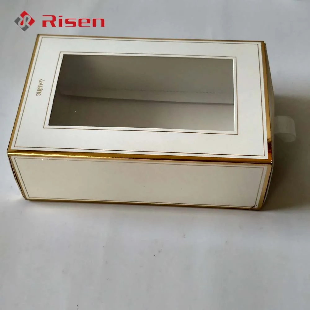 custom folding cardboard box with drawer