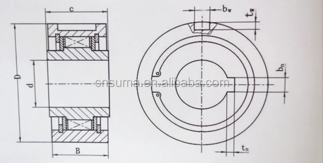 P6 Precision Sprag One Way Clutch Bearing with 50mm Bore Diameter and 110mm Outer Diameter