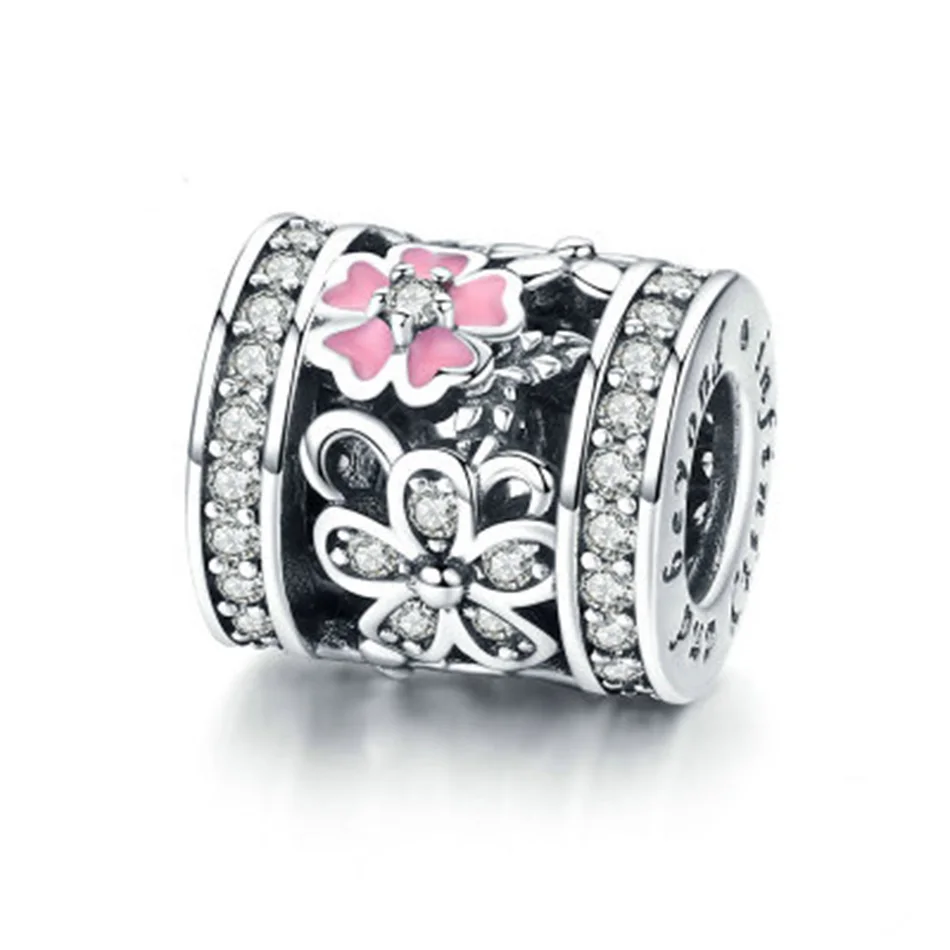 Popular 100% 925 Sterling Silver Beads Flower Hollowed Out Jewelry Accessories DIY Necklace Pendant With Pink Enamel Beads
Popular 100% 925 Sterling Silver Beads Flower Hollowed Out Jewelry Accessories DIY Necklace Pendant With Pink Enamel Beads