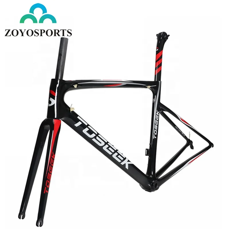 ZOYOSPORTS Full Carbon Fiber Road Racing Bike Frame Super Light Road Bicycle Frame, Blackred
ZOYOSPORTS Full Carbon Fiber Road Racing Bike Frame Super Light Road Bicycle Frame, Blackred