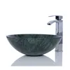 Natural Stone Round Bowl Green Marble Kitchen Vessel Kitchen Sink