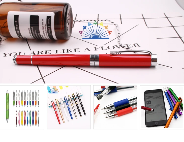 white plastic pen