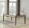 New arrival dining room furniture mirrored dining table 8 seating for wedding party rental home
