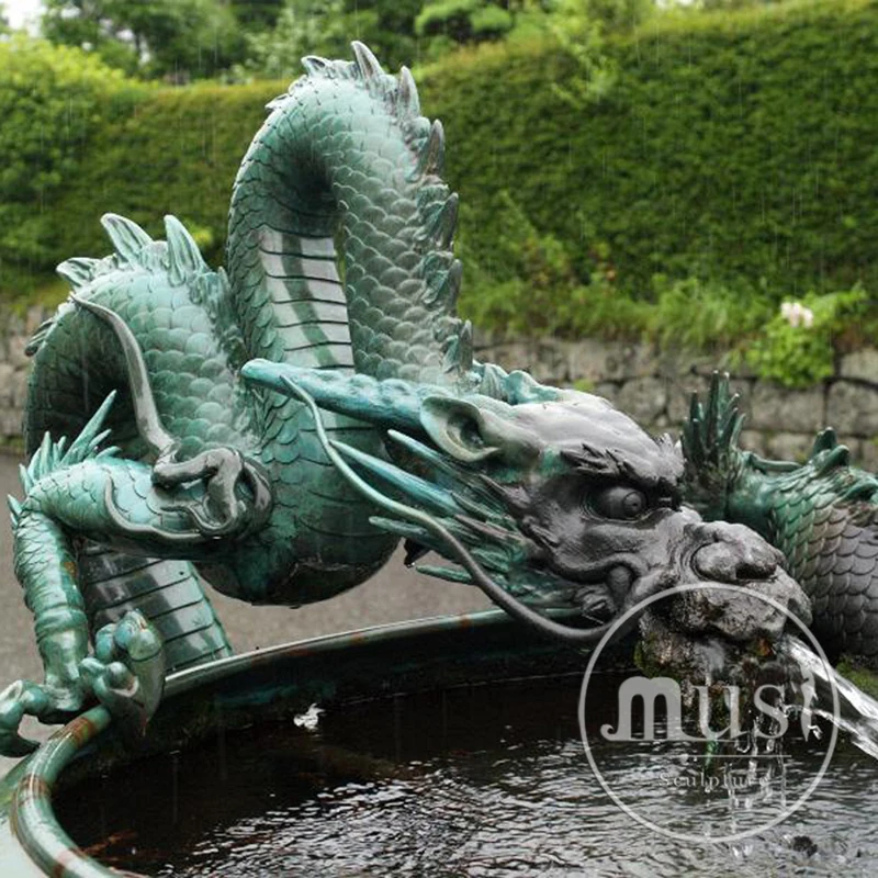 Large Size Bronze Dragon Fountain with Water .jpg