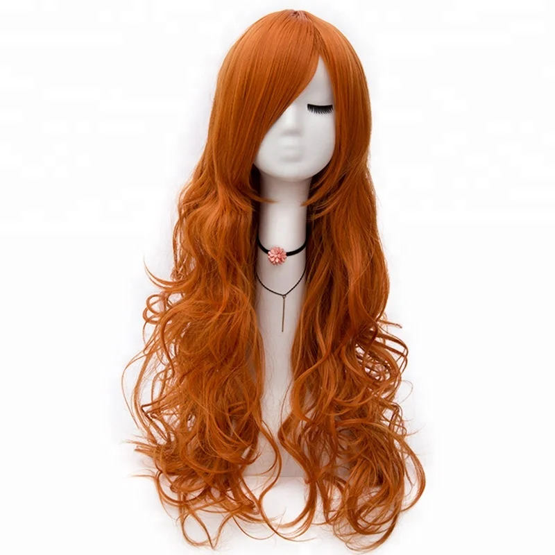 Wholesale Anime Peluca 80cm Long Wave Orange Wig Cosplay Synthetic Anime Party Wigs Lolita Wig
Wholesale Anime Peluca 80cm Long Wave Orange Wig Cosplay Synthetic Anime Party Wigs Lolita Wig