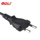 2.5A Euro VDE 2 pin round pin european plug
