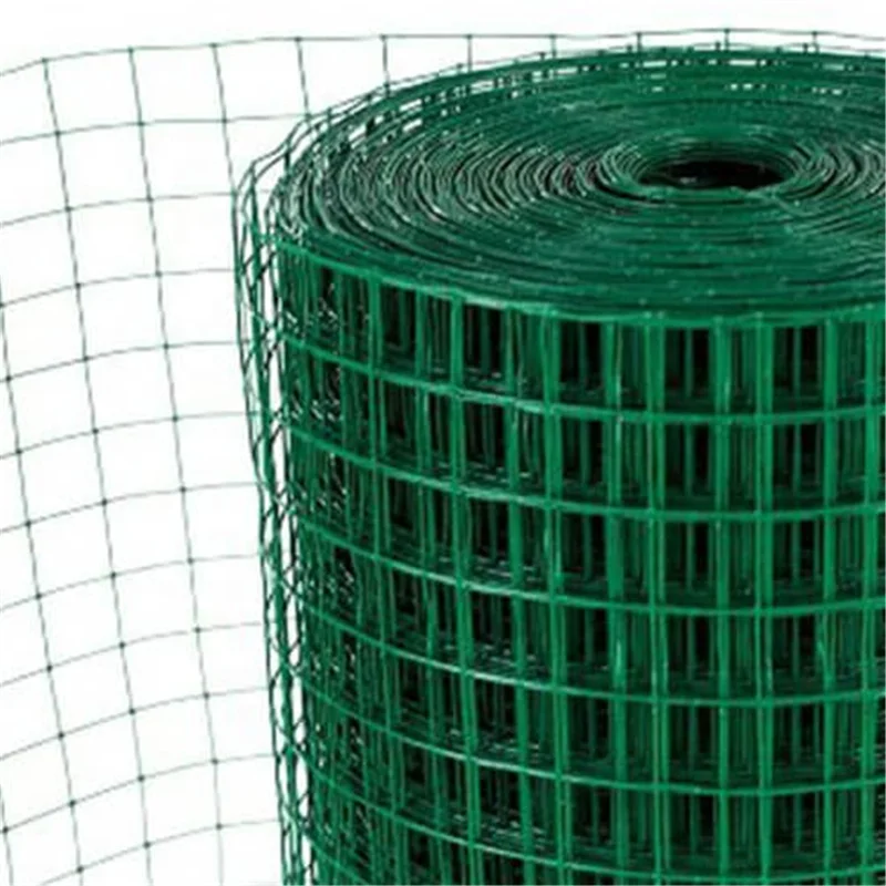 1 inch plastic coated square mesh galvanized welded wire mesh
