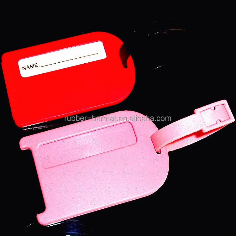 gift new product transparent clear soft rubber luggage tag
