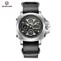 

analog clock big dial smart watches for men details quartz watches genuine leather meter japan movt men sport waterproof watch