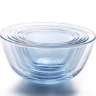 New product Microwaveable borosilicate glass salad bowl with lid