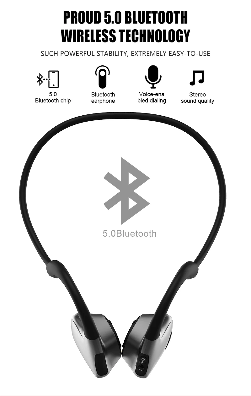 Bluetooth Headset Bone Conduction Outdoor Sports Waterproof Audifonos Lightweight Comfortable Bluetooth 5.0 Auriculares - ANKUX.COM