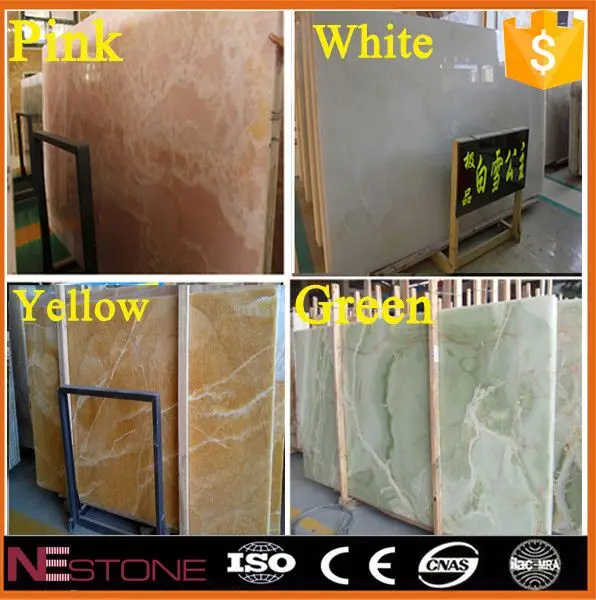 for house design translucent transparent yellow onyx stone