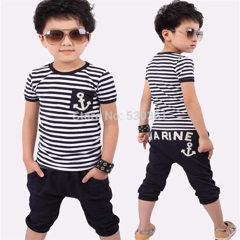 TANGUOANT Free shipping hot sale summer clothing sets kids pants + Top boys girls Navy Stripe kids clothes children tracksuit, Dark blue
TANGUOANT Free shipping hot sale summer clothing sets kids pants + Top boys girls Navy Stripe kids clothes children tracksuit, Dark blue