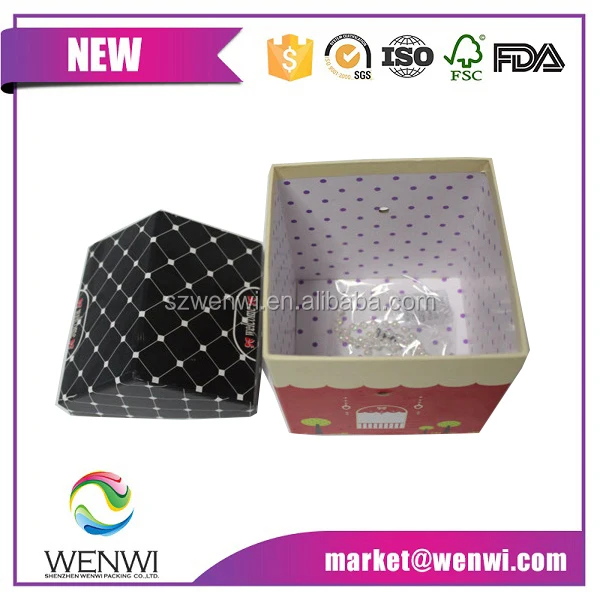 new design house shape gift box,cardboard gift box with lid