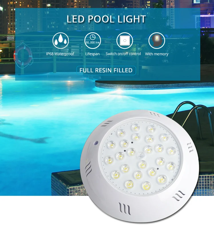 wallmount led pool light
