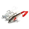 Curve Tail Black White Silver Simulated Artificial Wobbler Bait 9.3g 10cm Fishing Soft Lure
