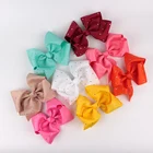 Custom Wholesale Diamond ribbon bow hair bow clips