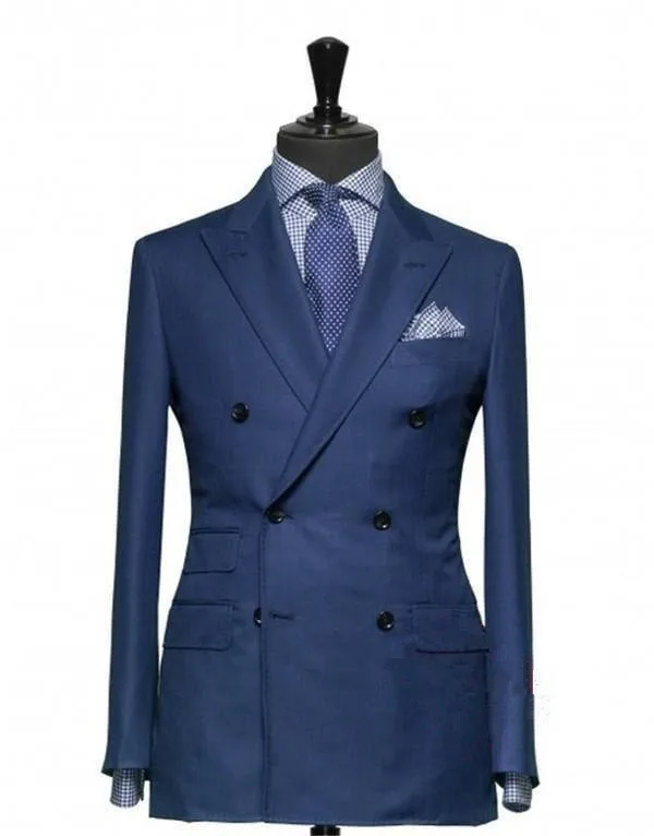 Navy Blue Formal Wedding Set Tuxedo 2 Piece Double Breasted Suit For Men YF027, Navy blue as picture
Navy Blue Formal Wedding Set Tuxedo 2 Piece Double Breasted Suit For Men YF027, Navy blue as picture