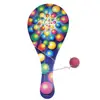 Printed Paper Coated Jumbo Wood Promotion Paddle Ball Game